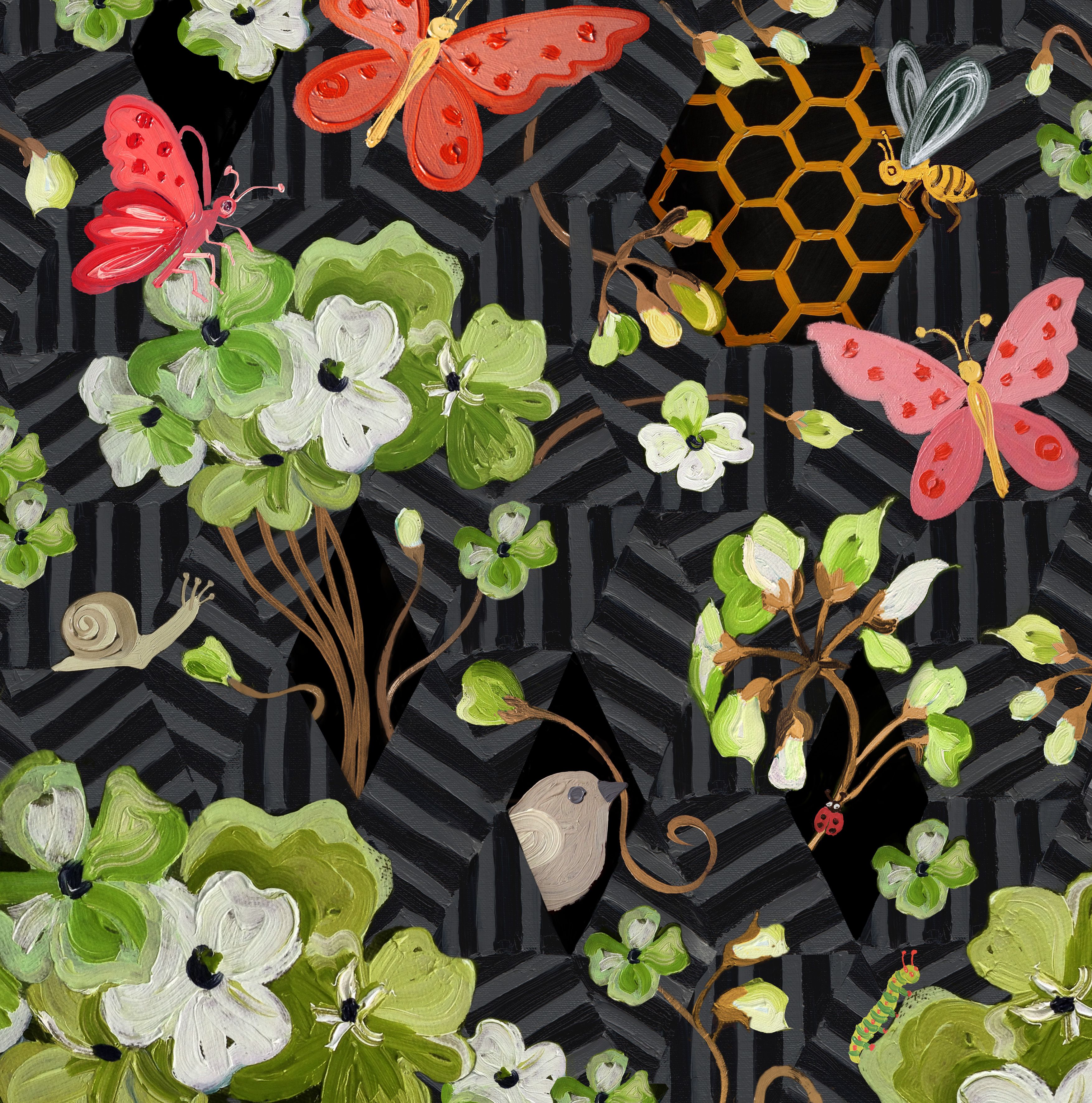 Pantaloni seta rosa fantasia geometrica, 962x1088 Verticale, Android