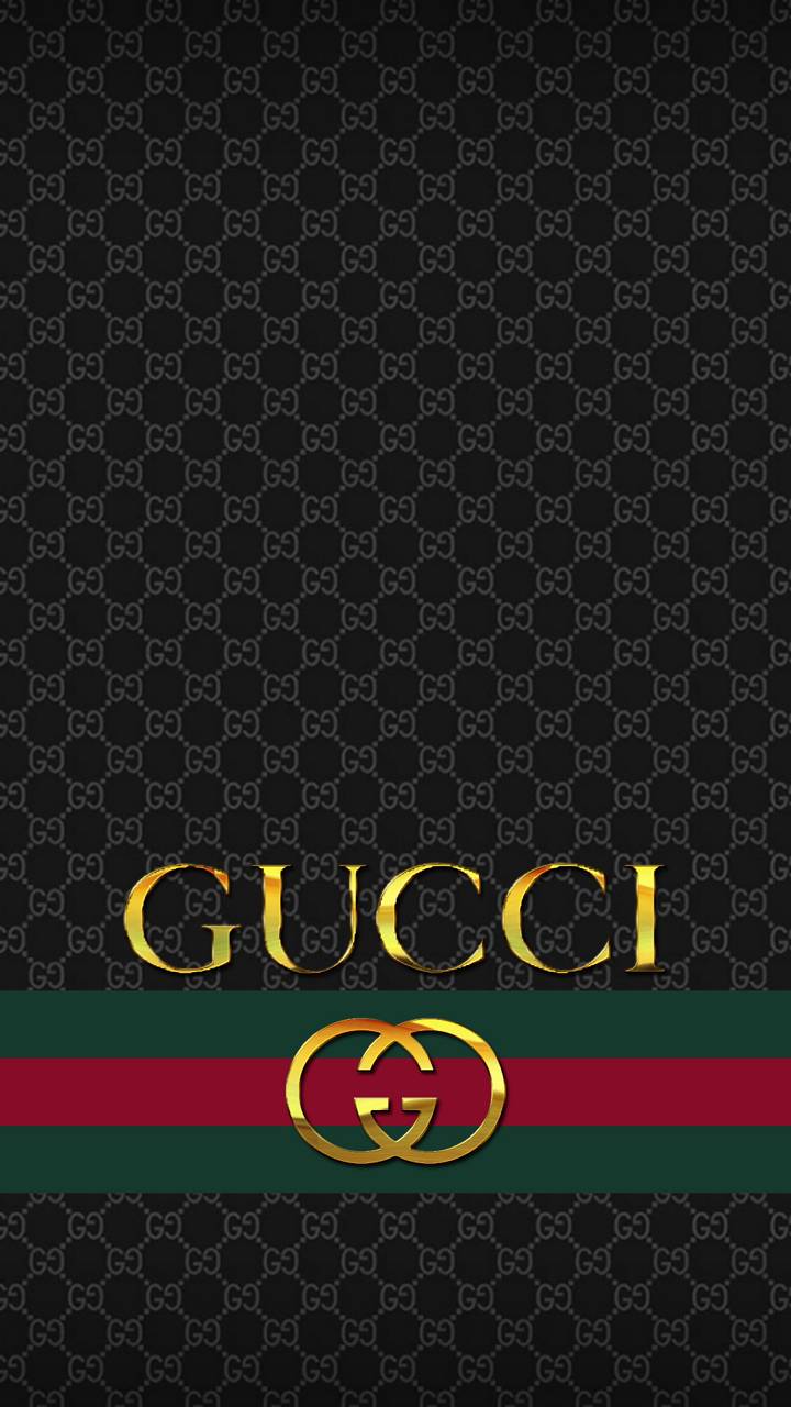 Logo Gucci pattern nero, 720x1280 Full HD Verticale, iPhone