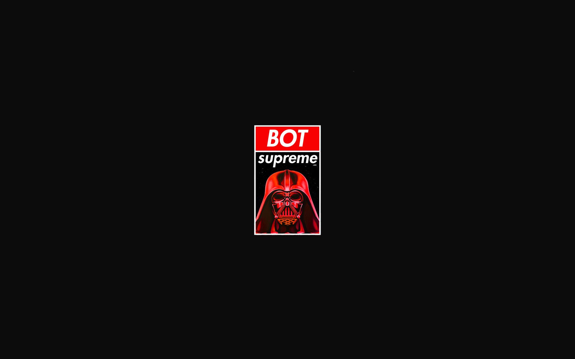 Logo Supreme Darth Vader rosso, 1920x1200 WUXGA, Monitor Gaming