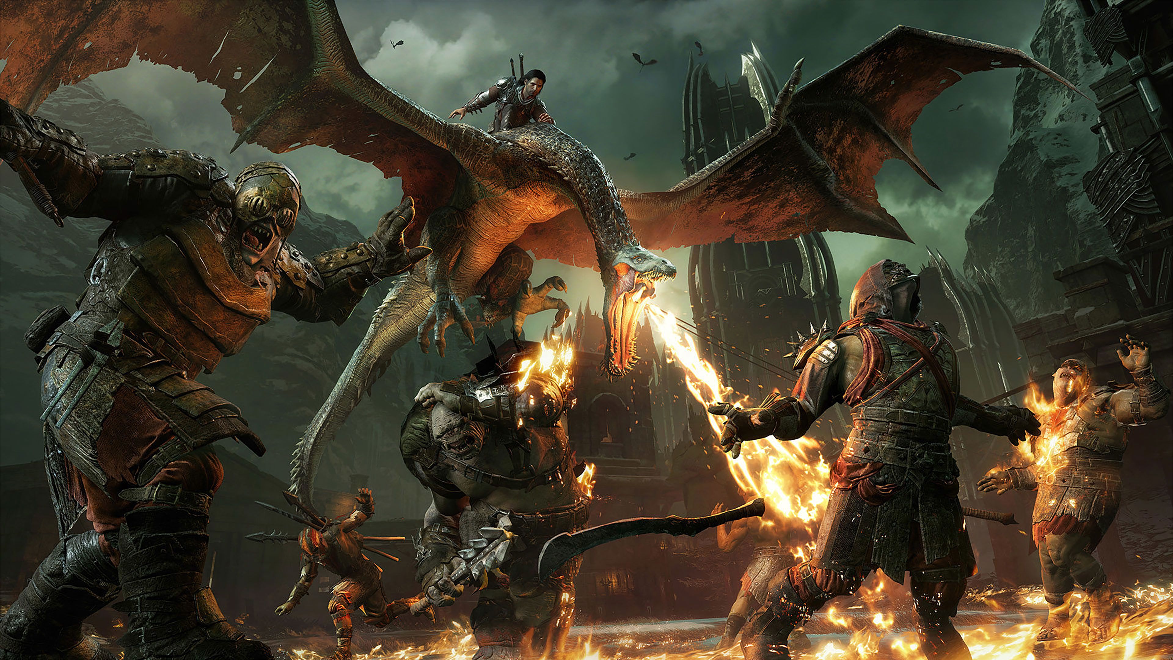 Middle-earth Shadow of War battaglia, 3840x2160 4K, Desktop 4K