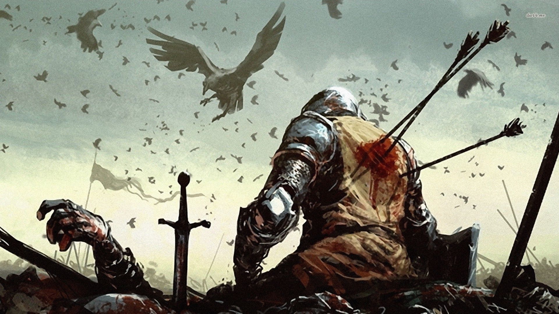Cavaliere ferito campo battaglia, 1920x1080 Full HD 1080p, Desktop