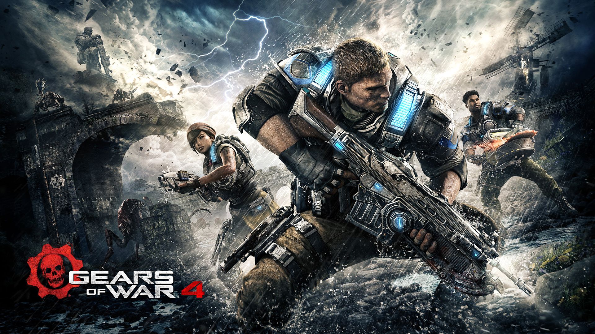 Gears of War 4 personaggi armati, 1920x1080 1080p, Desktop
