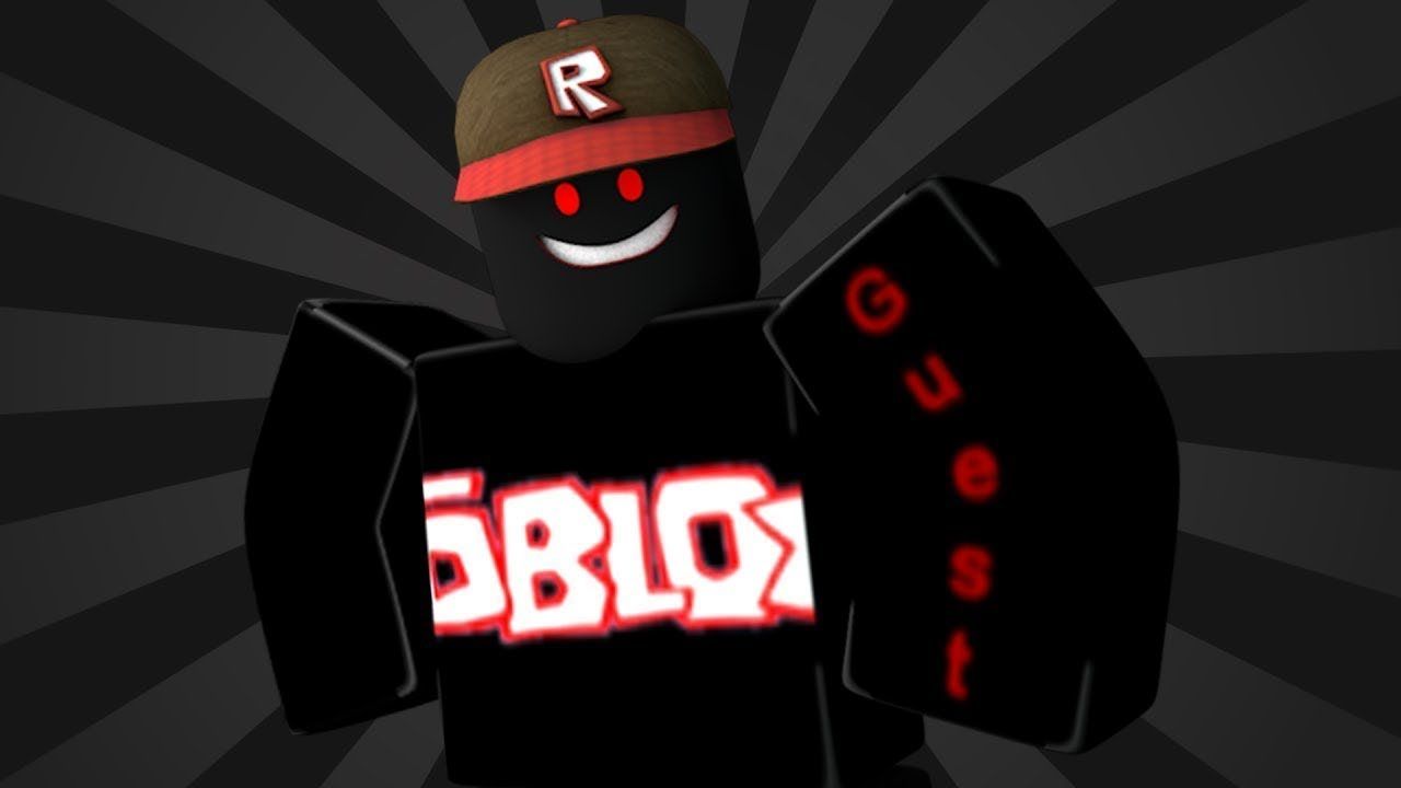 Guest Roblox rosso e nero, 1280x720 HD, Desktop