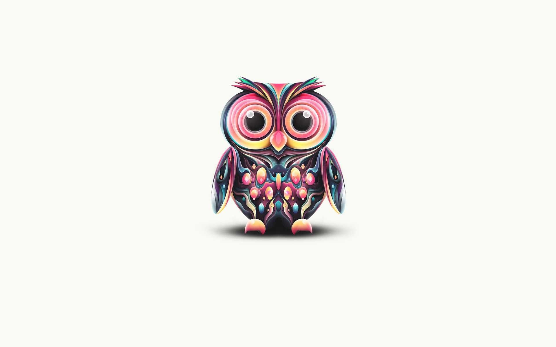 Gufo colorato carino, 1920x1200 Full HD+ WUXGA, iMac
