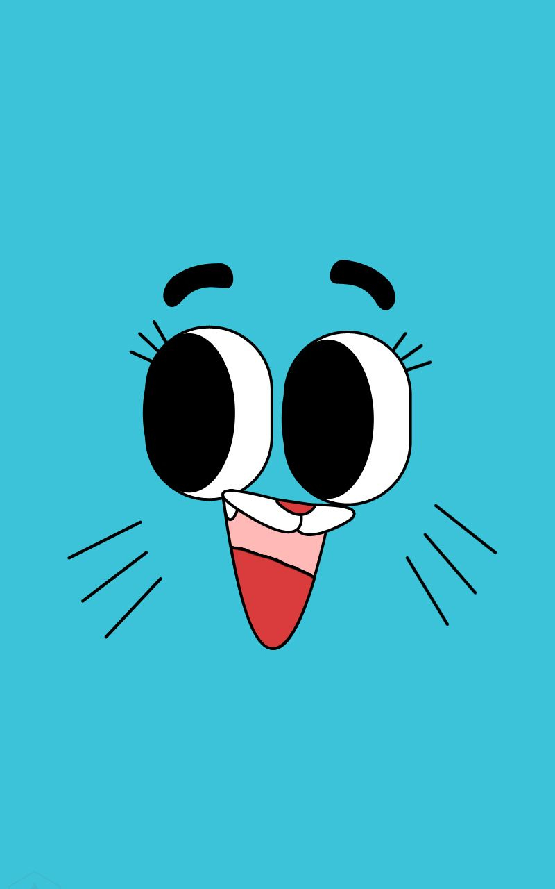 Volto Gumball sfondo azzurro, 800x1280 Full HD Verticale, iPhone