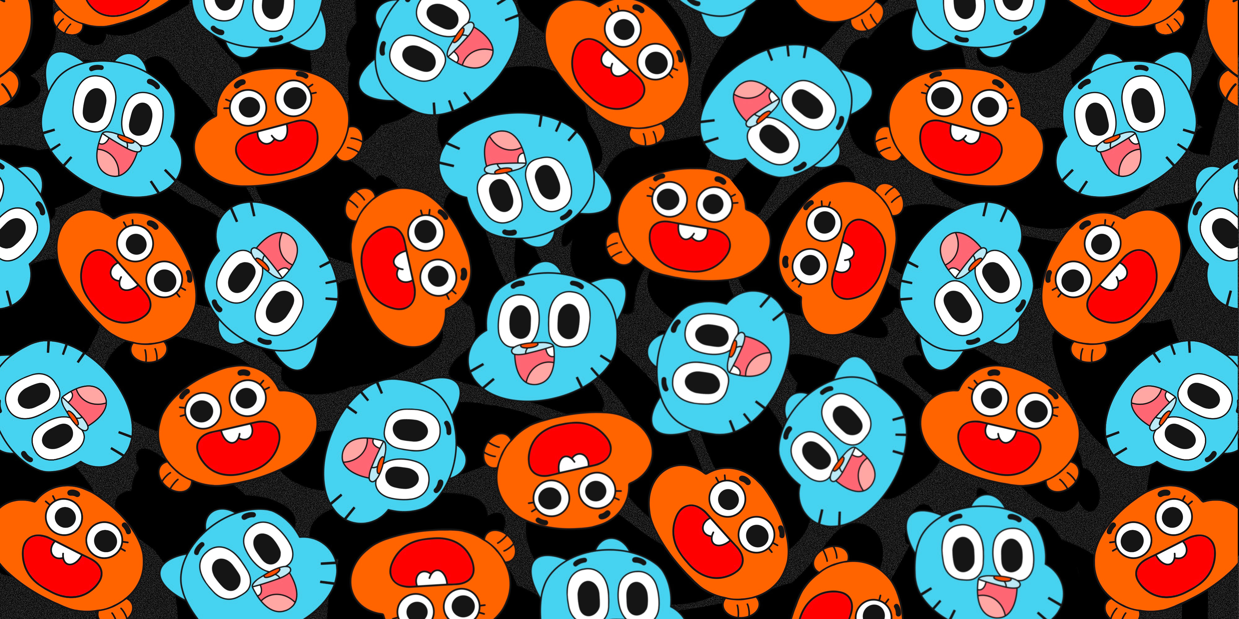 Gumball e Darwin pattern, 4000x2000 4K Ultra HD, Monitor 4K