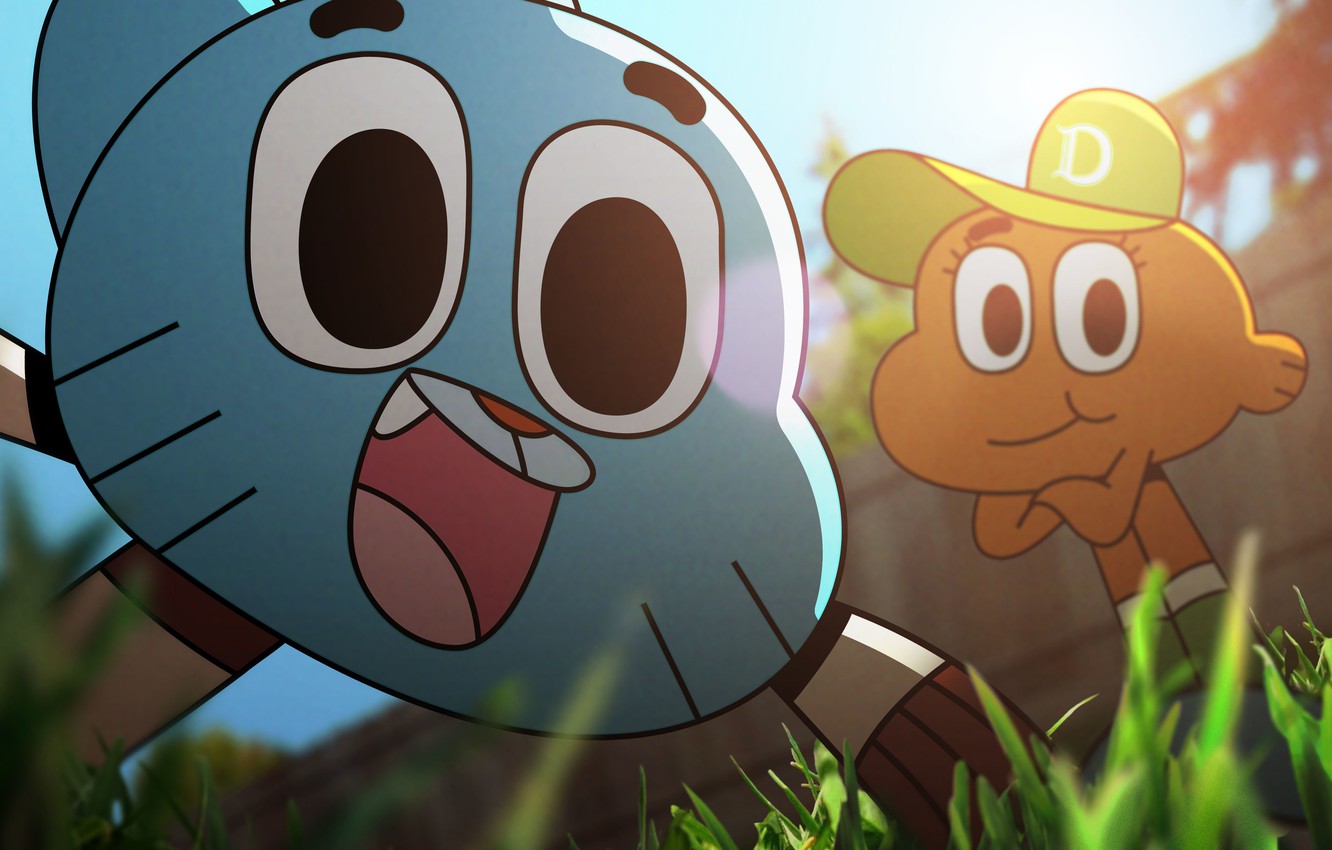 Gumball e Darwin selfie, 1332x850 720p, PC