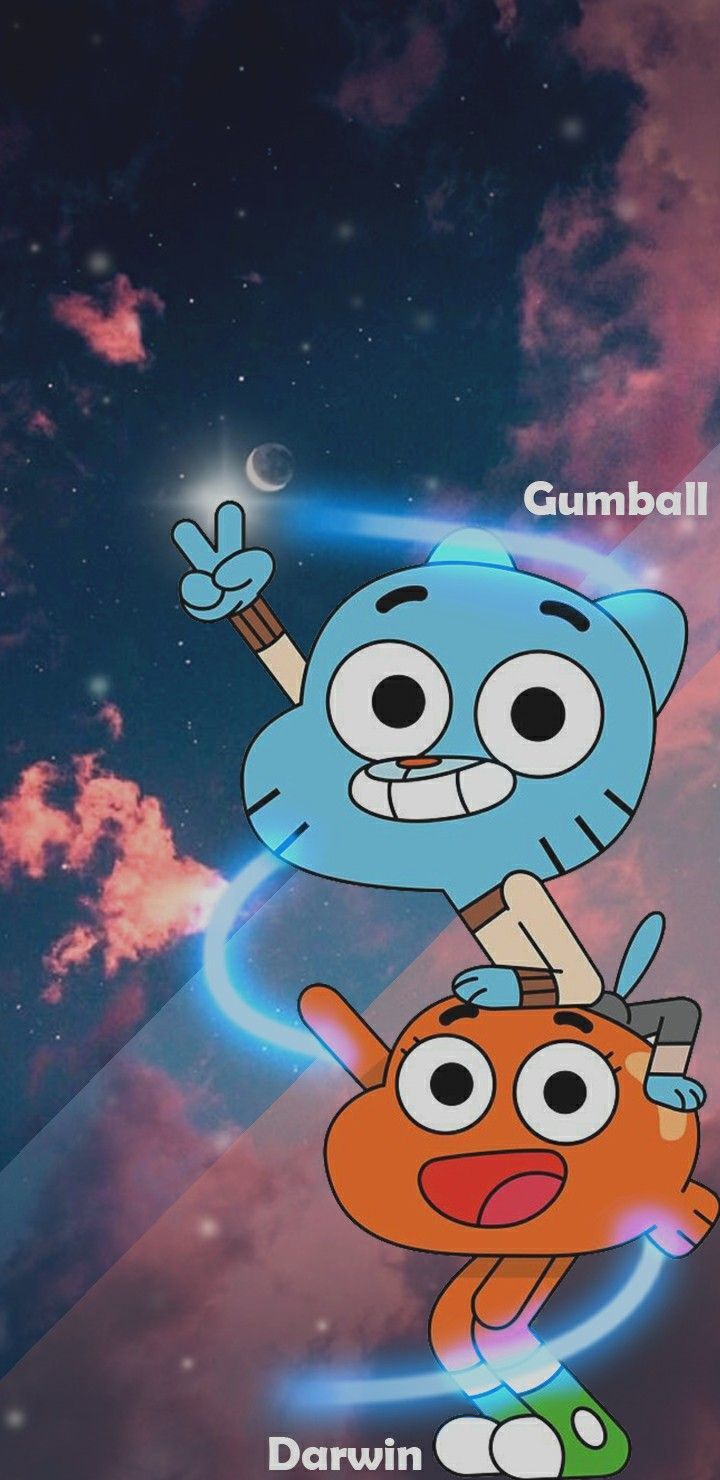 Gumball e Darwin cartoon, 720x1480 Verticale, Mobile