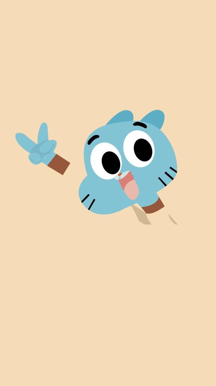 Gumball gatto azzurro cartone, 711x1267 Full HD Verticale, Realme