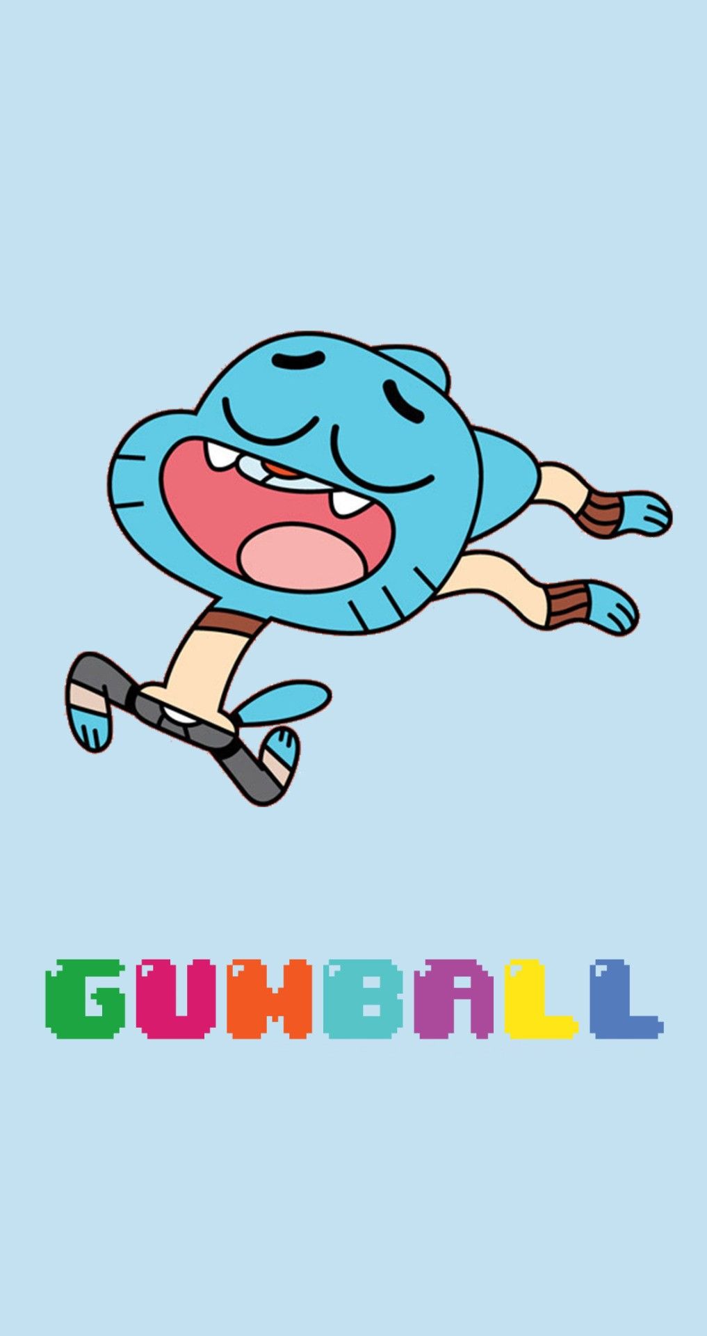 Gumball personaggio cartone azzurro, 1017x1920 Full HD Verticale, Smartphone