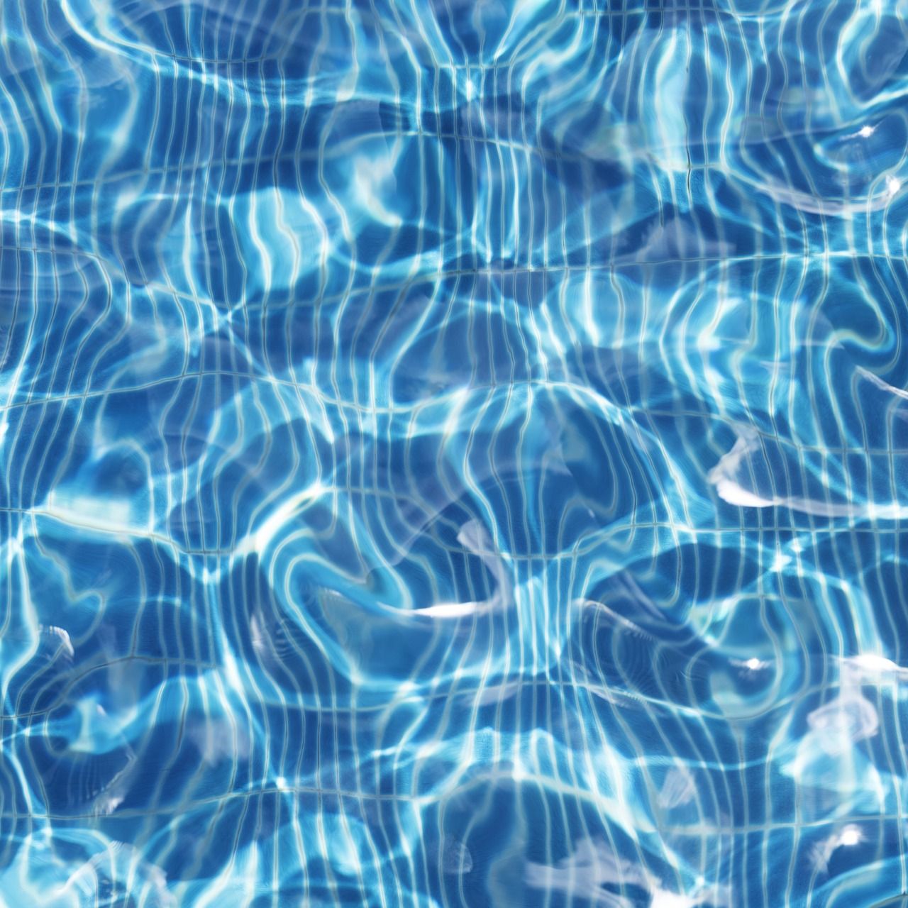 Acqua ondulata blu piscina, 1280x1280 HD, Desktop