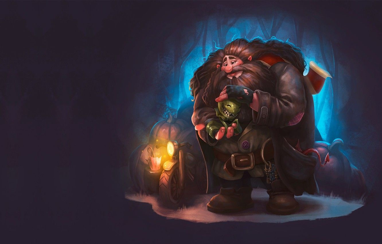Hagrid con lanterna, Harry Potter, mondo magico, 1332x850 HD, Desktop