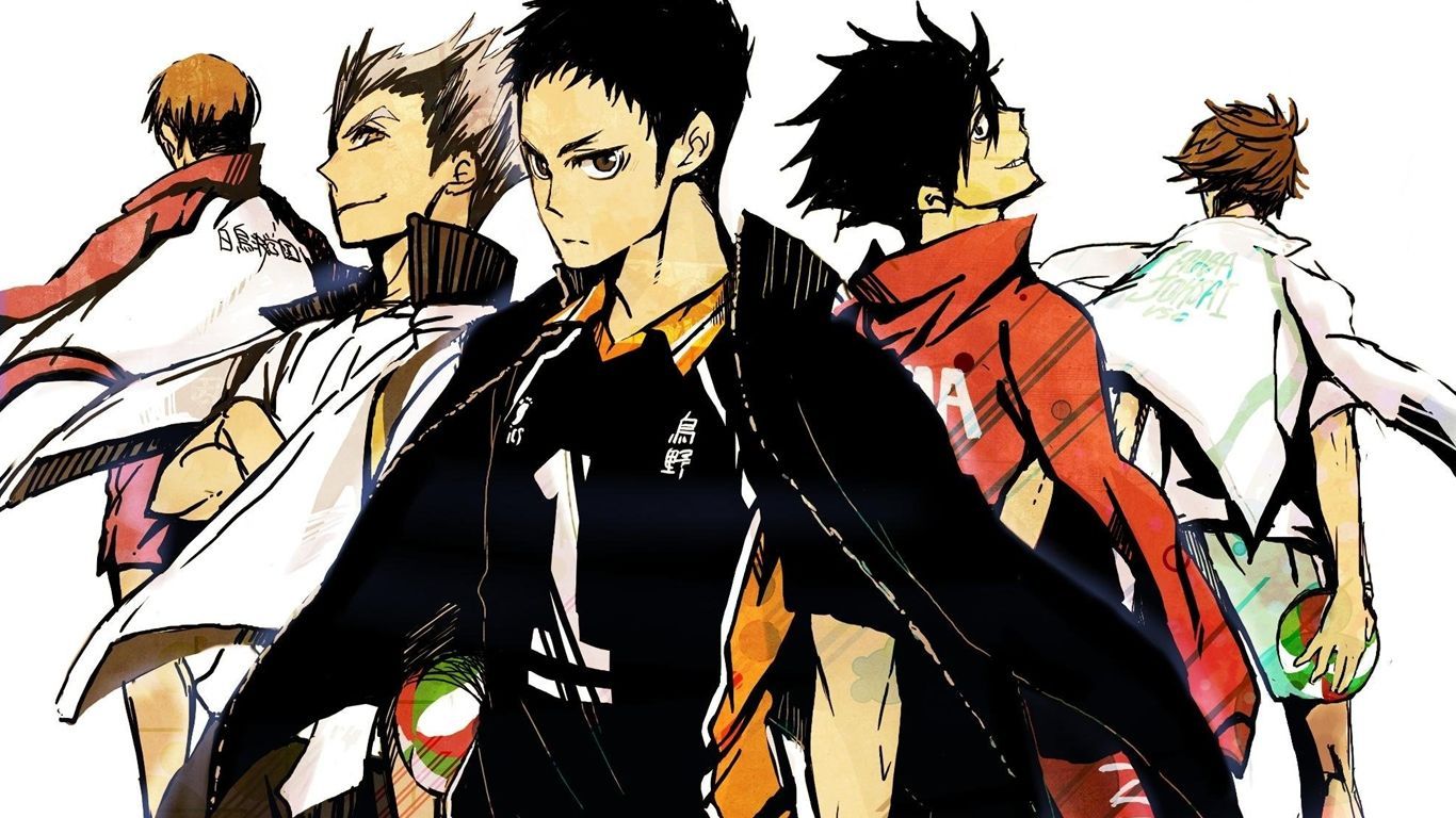 Personaggi Haikyuu gruppo anime, 1366x768 HD, Desktop