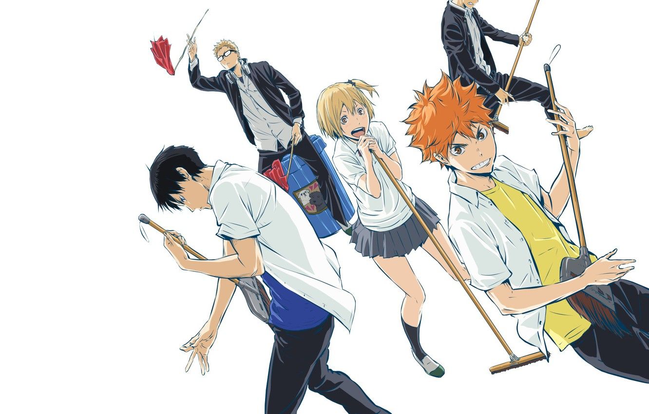 Personaggi Haikyuu in uniforme, 1332x850 HD, HP Laptop