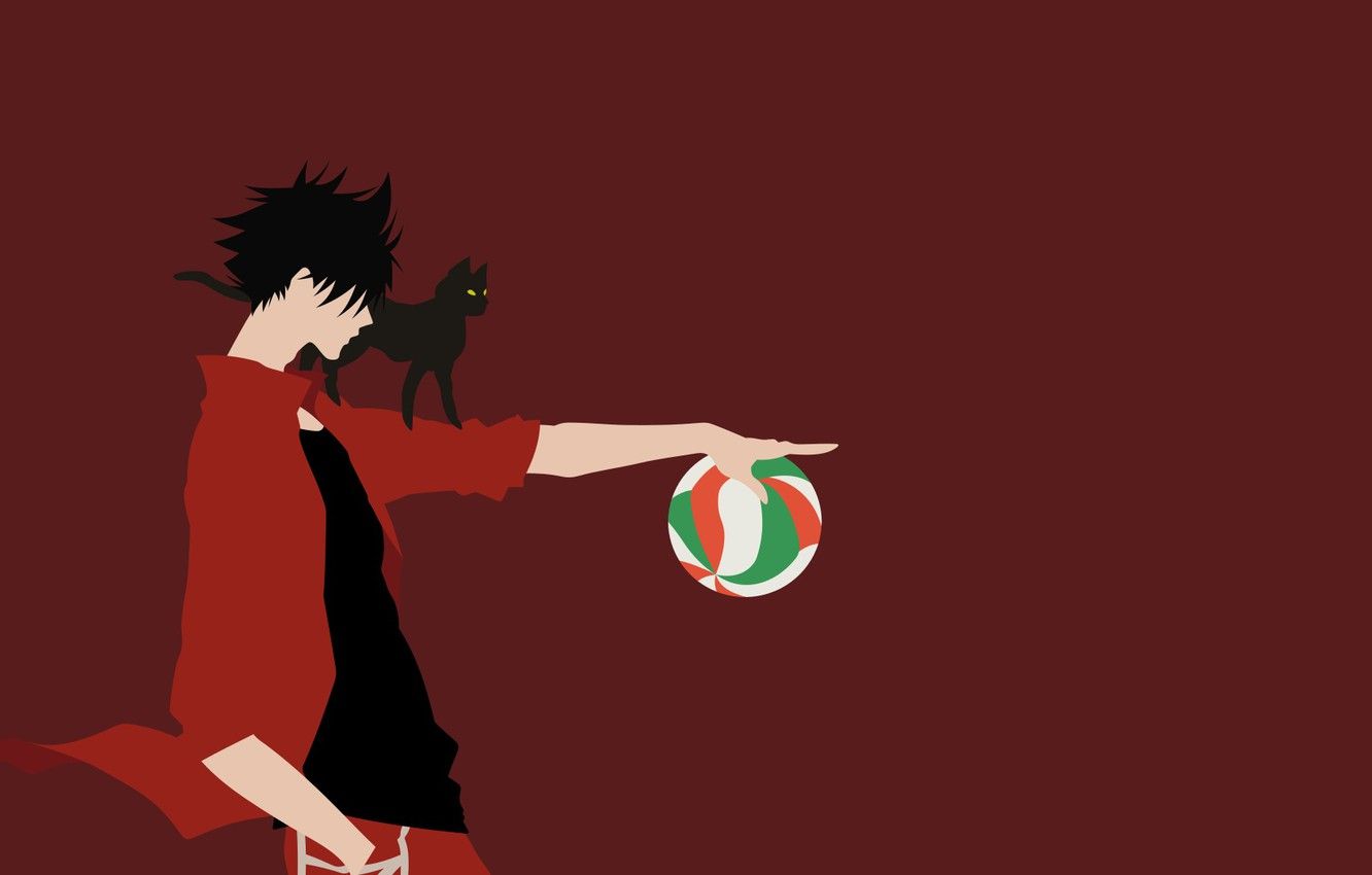 Kuroo Tetsurou pallavolo minimalista, 1332x850 HD, Desktop