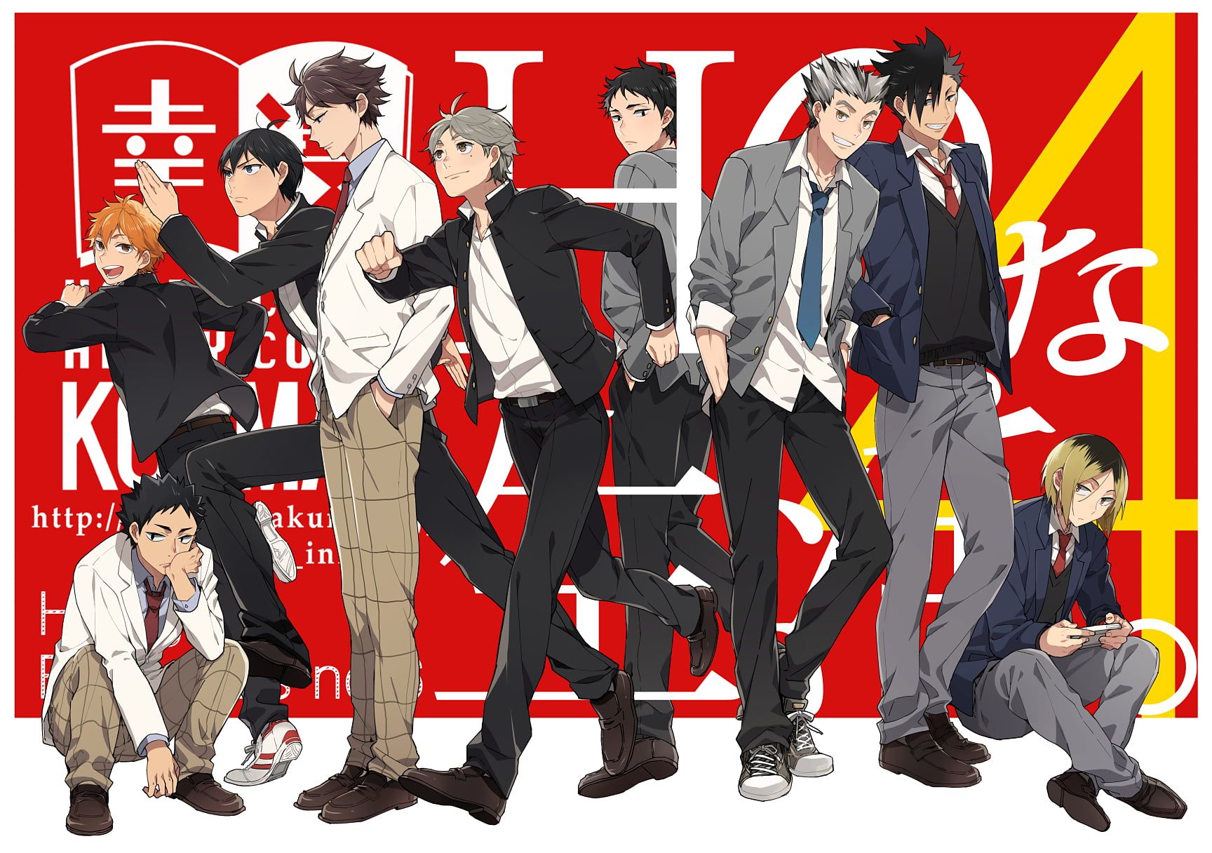Haikyuu personaggi in abiti eleganti, 1728x1216 HD Ready, Laptop