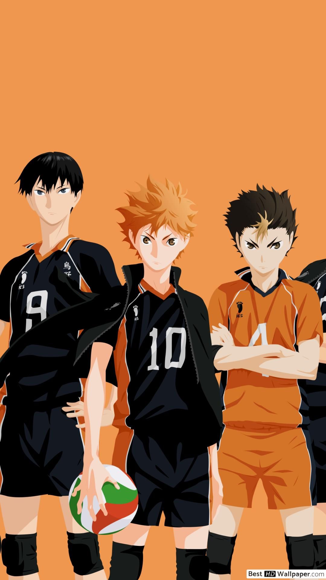 Karasuno squadra pallavolo Haikyuu, 1080x1920 Full HD Verticale, iPhone