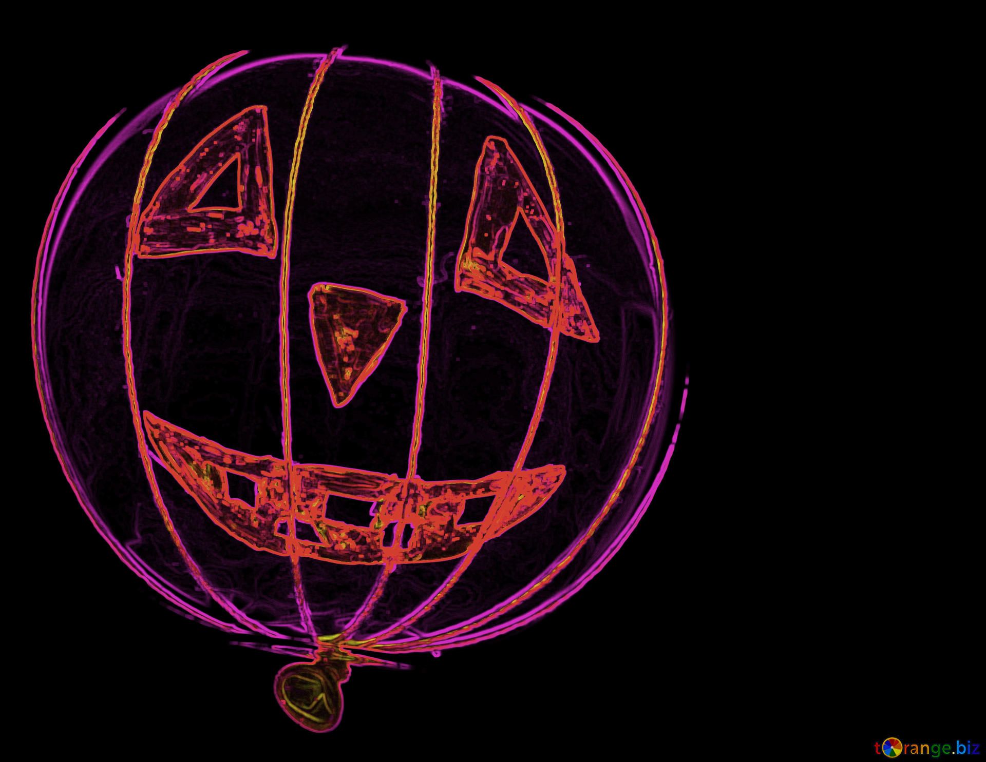 Zucca neon Halloween viola, 1920x1485 Full HD+, PC