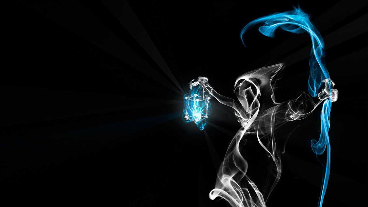 Fantasma di fumo con lanterna, 1280x720 720p, PC