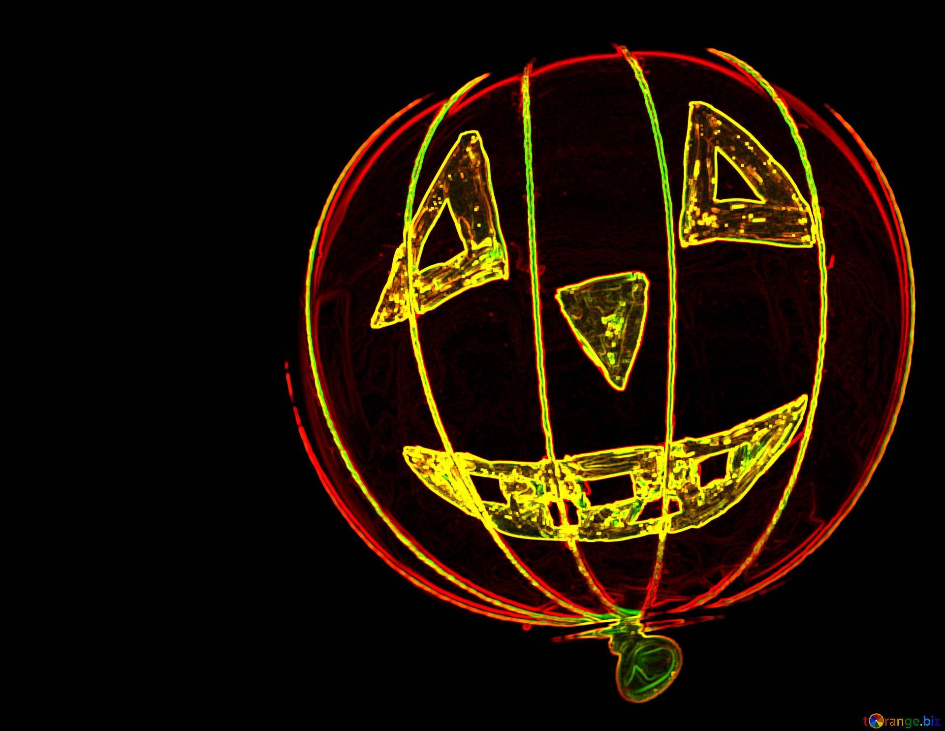 Zucca neon Halloween sorriso, 1920x1485 WUXGA, Desktop