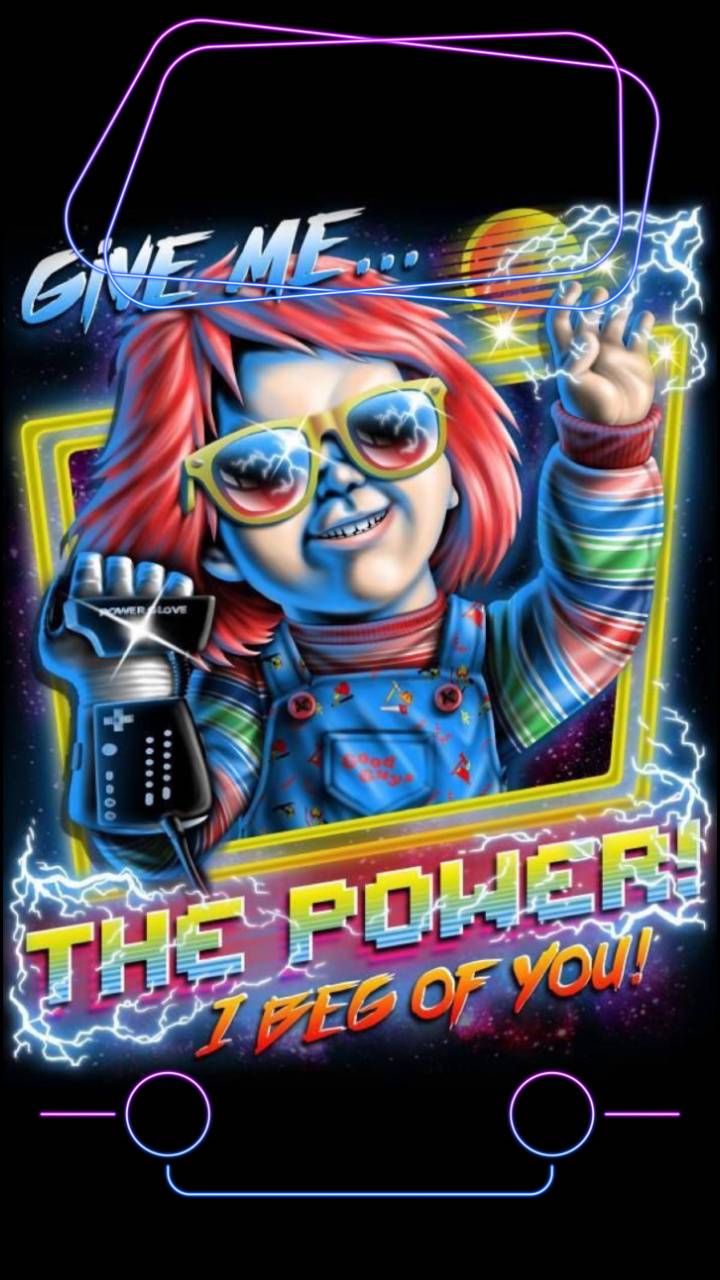 Chucky bambola neon Halloween, 720x1280 Full HD Verticale, Smartphone