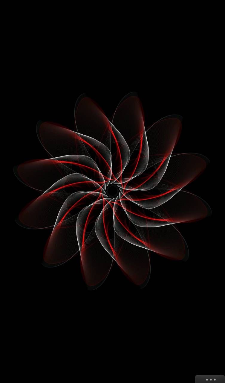 Fiore neon rosso spirale, 753x1280 Verticale, Telefono