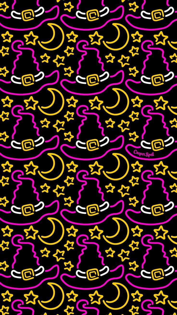 Cappelli strega neon rosa, 736x1308 Verticale, Telefono