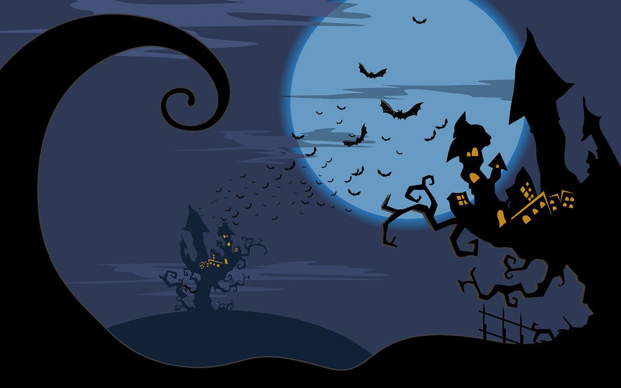 Castello stregato luna piena, 1280x800 HD, Notebook Gaming