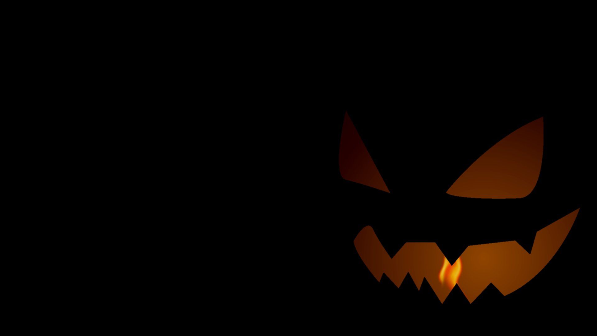 Zucca di Halloween illuminata buio, 1920x1080 Full HD 1080p, Desktop