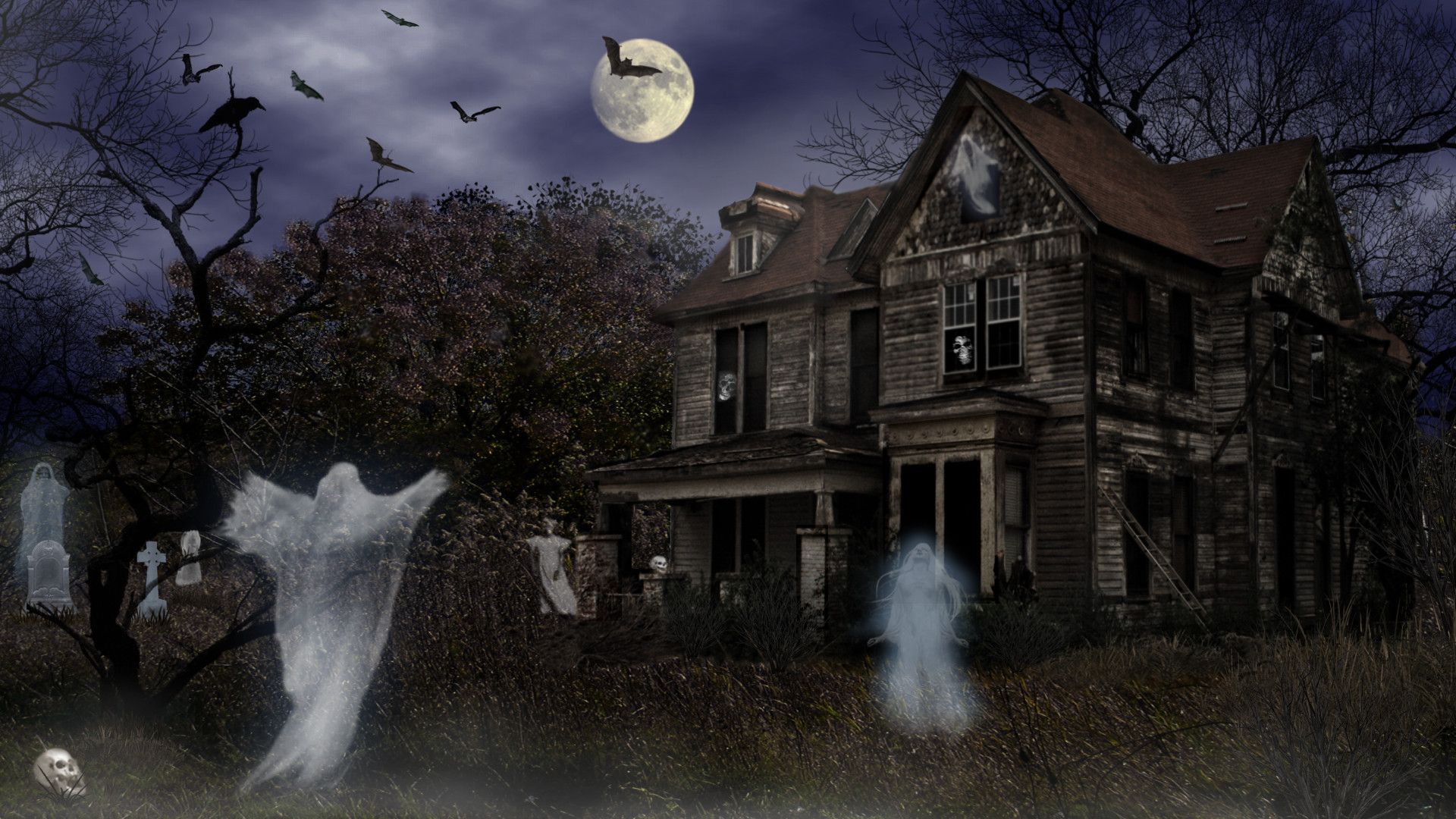 Casa infestata con fantasmi, 1920x1080 Full HD 1080p, PC Desktop