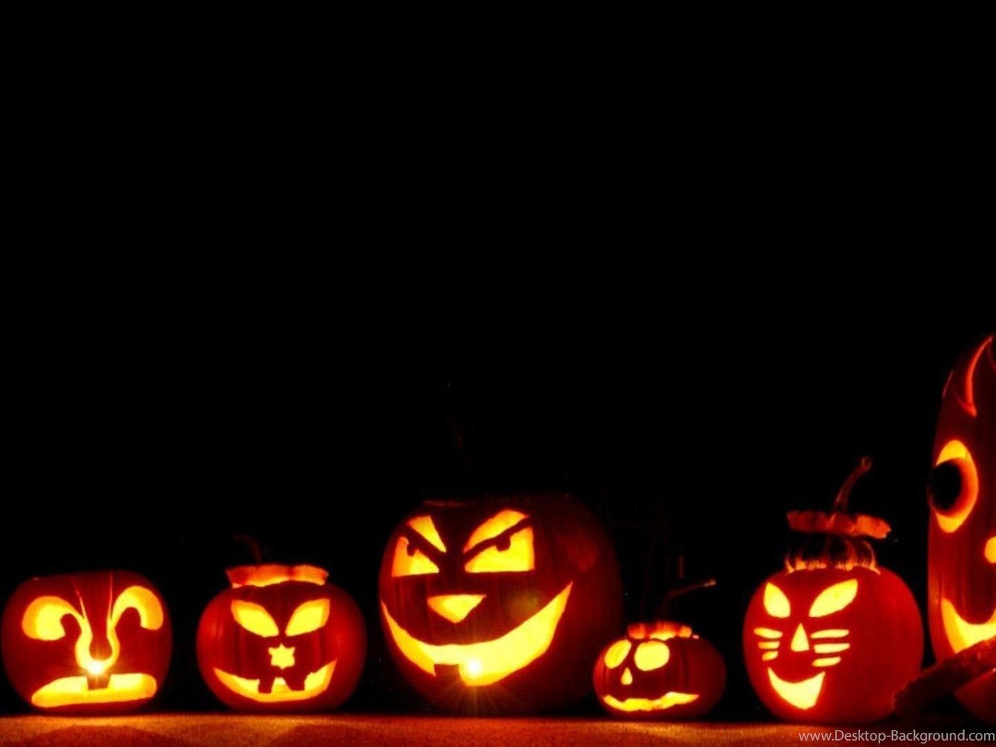 Zucche di Halloween illuminate, 1400x1050 720p, PC