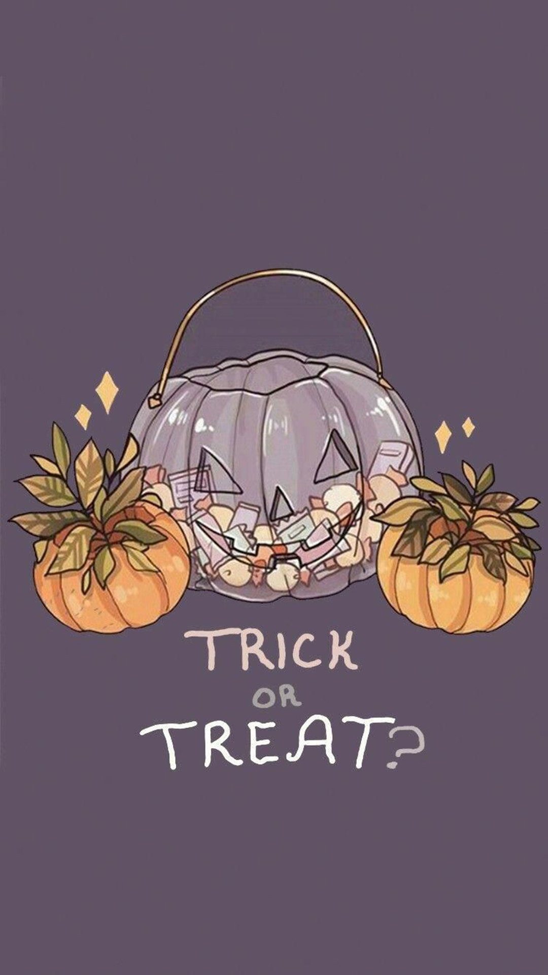 Zucca cesto Halloween carino, 1080x1920 Full HD Verticale, Samsung Galaxy