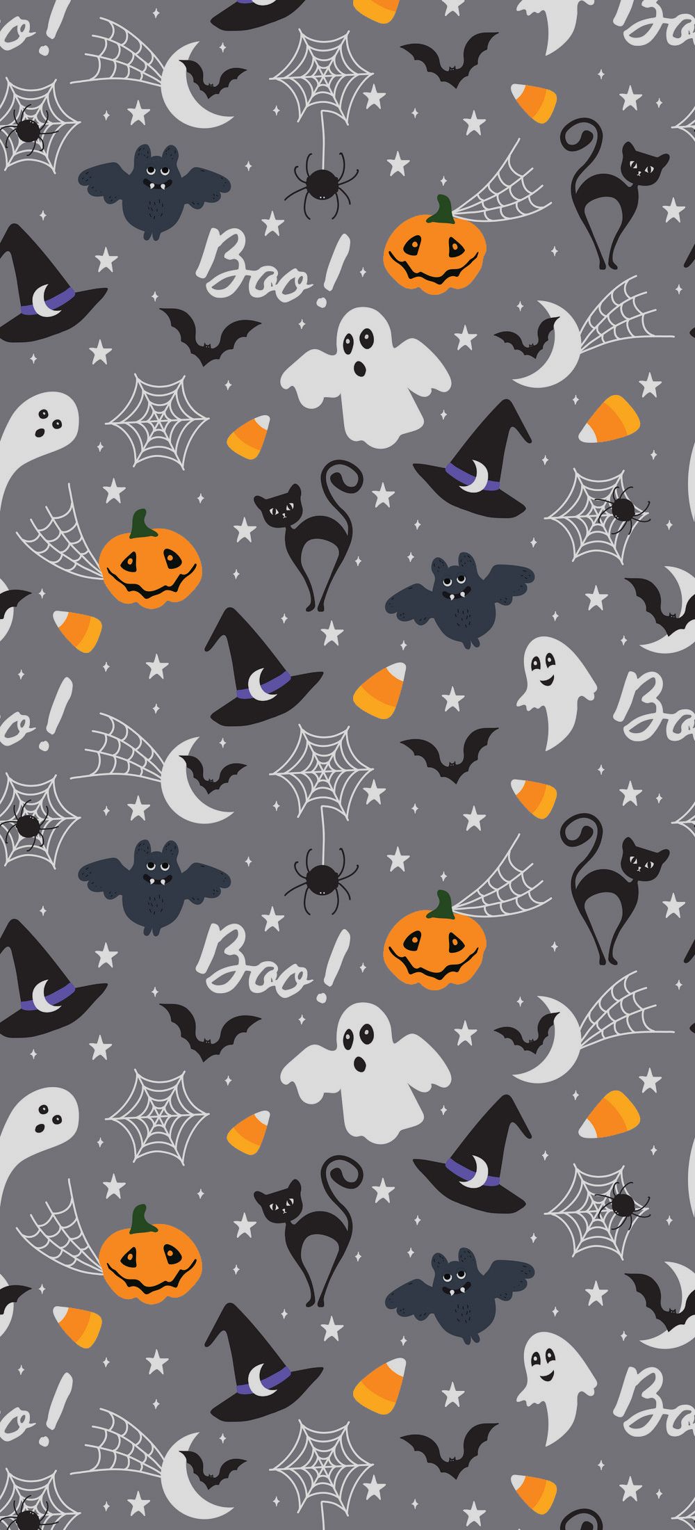 Fantasmi zucche pipistrelli Halloween, 1000x2200 Full HD Verticale, iPhone