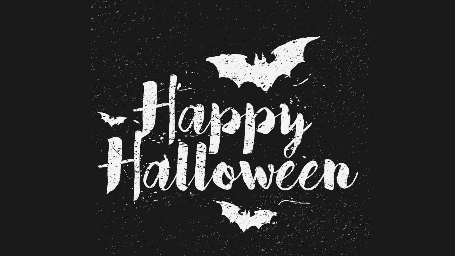 Happy Halloween scritta pipistrelli neri, 1919x1079 HD Ready, Desktop