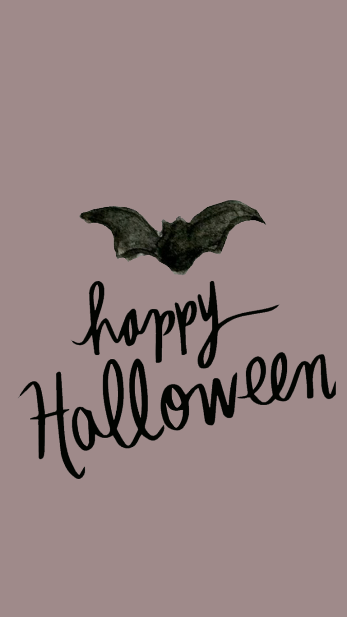 Pipistrello e scritta Happy Halloween, 675x1200 Full HD Verticale, iPhone
