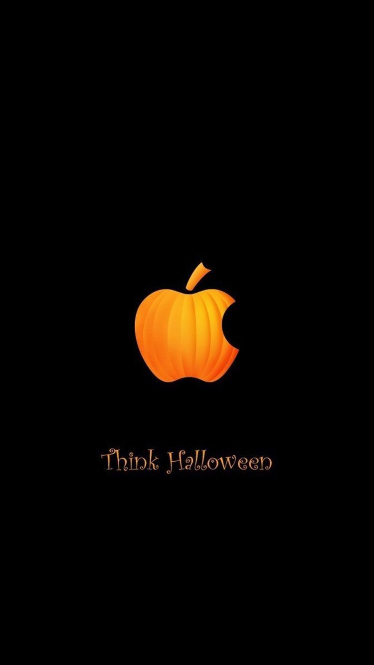 Logo Apple zucca arancione, azienda tech, 750x1334 Verticale, Mobile