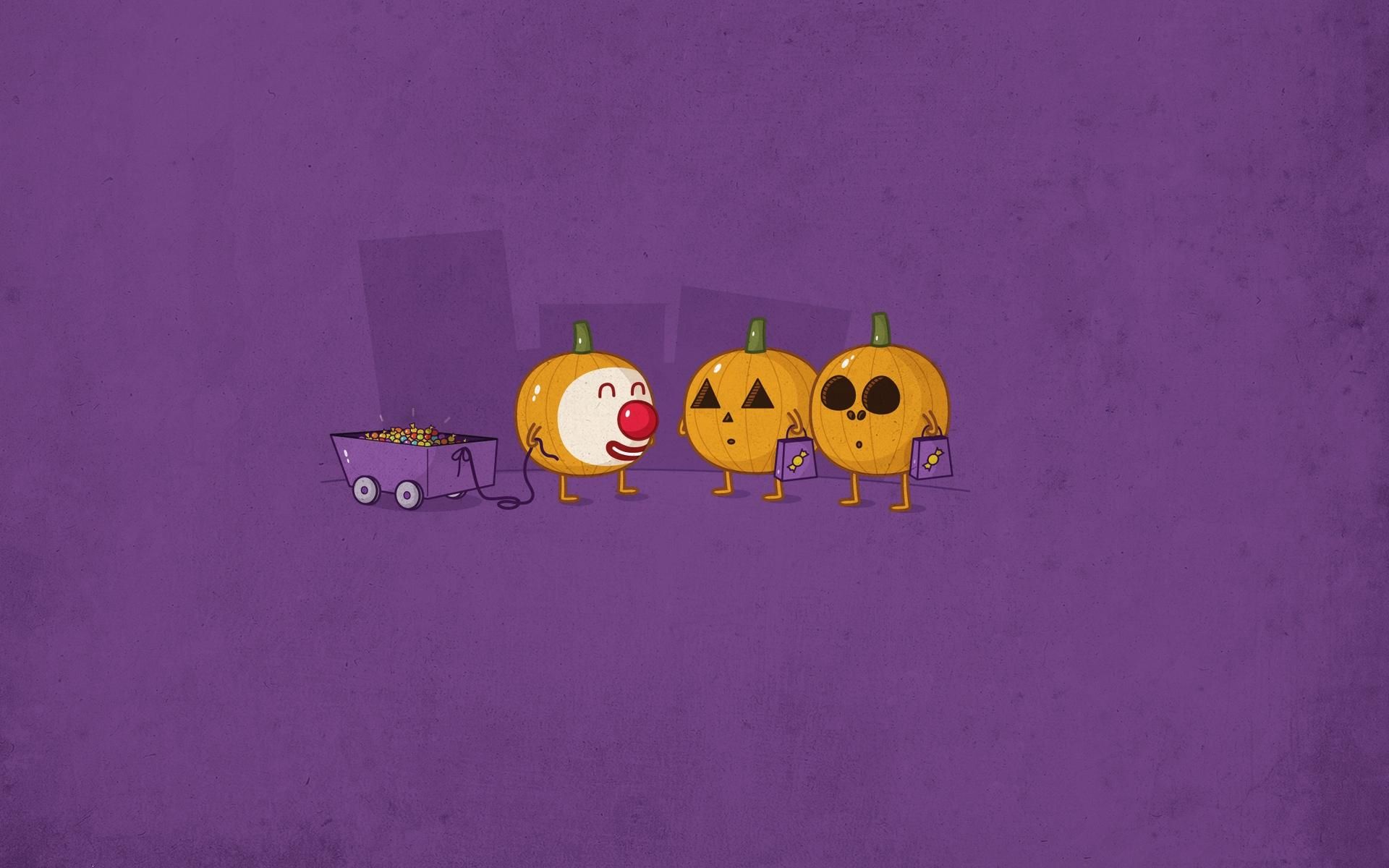 Zucche di Halloween divertenti, 1920x1200 WUXGA, PC