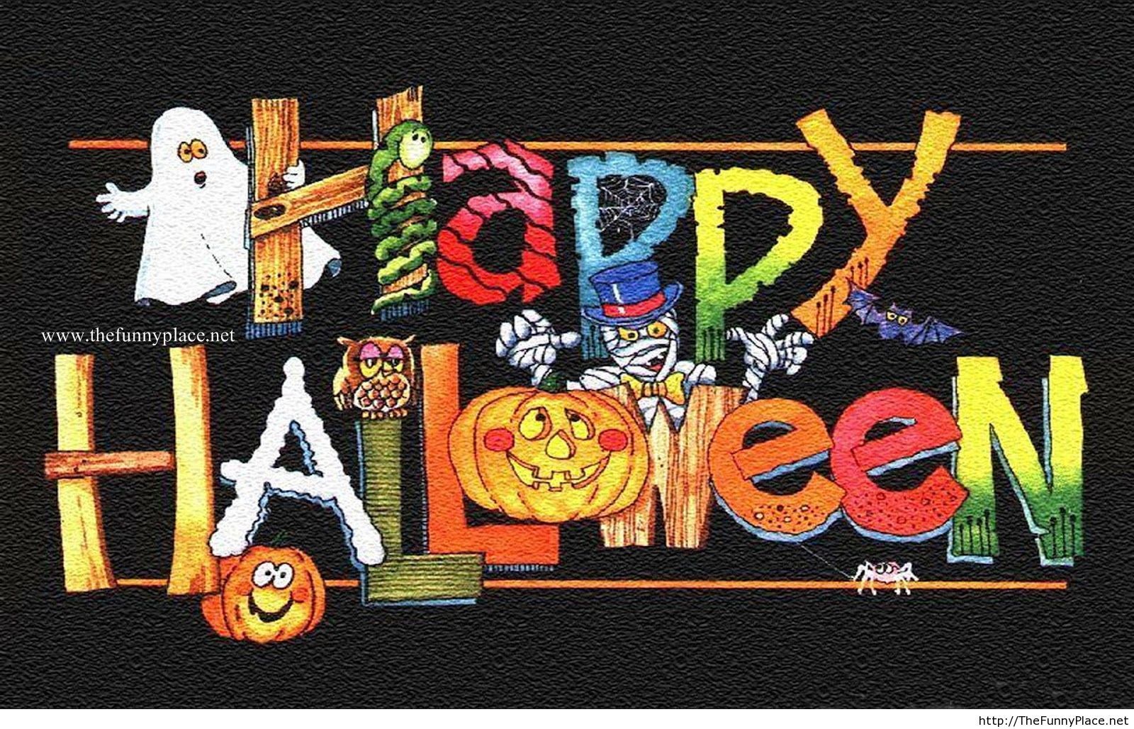 Happy Halloween scritta colorata, 1600x1028 HD Ready, Desktop