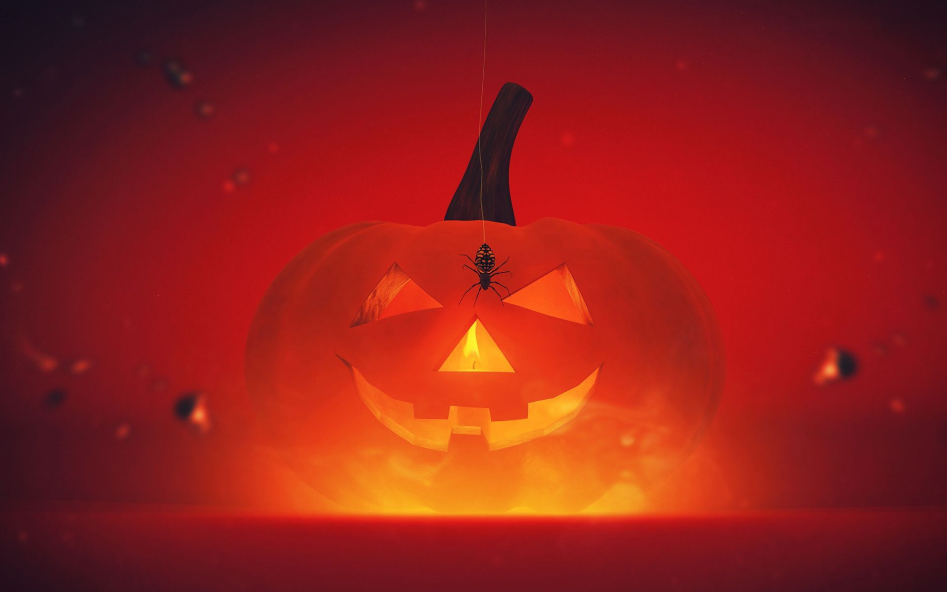 Zucca di Halloween rossa, 1920x1200 WUXGA, Laptop