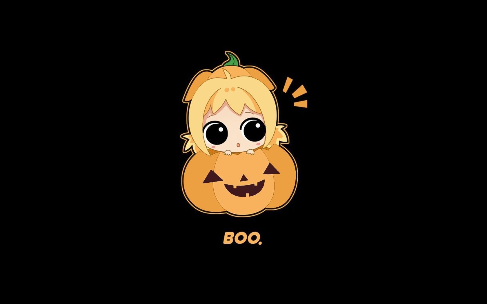 Personaggio zucca kawaii Halloween, 1680x1050 HD Ready, Acer Nitro