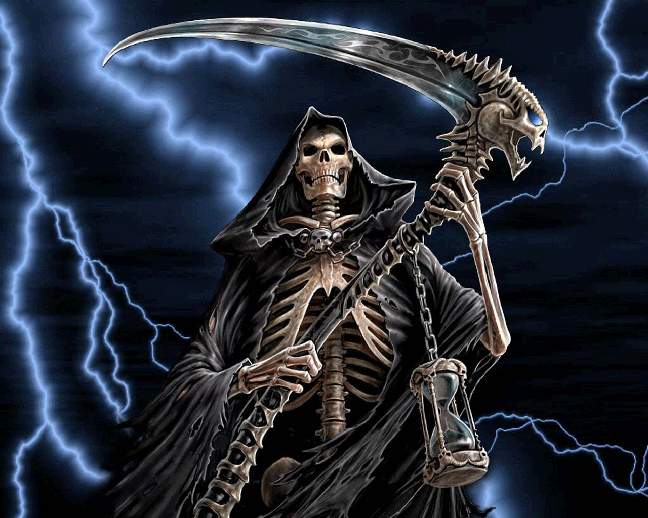 Morte scheletro con falce, 1280x1024 HD, Desktop