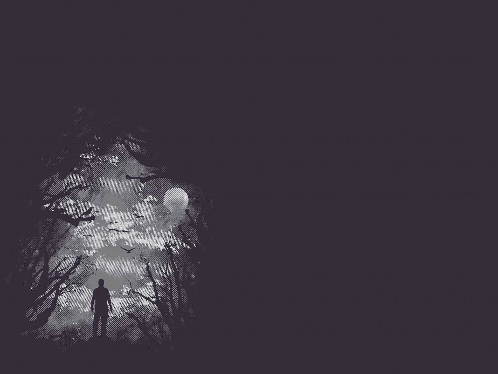 Zucche Halloween pipistrelli luna blu, 3840x2160 UHD, PC 4K