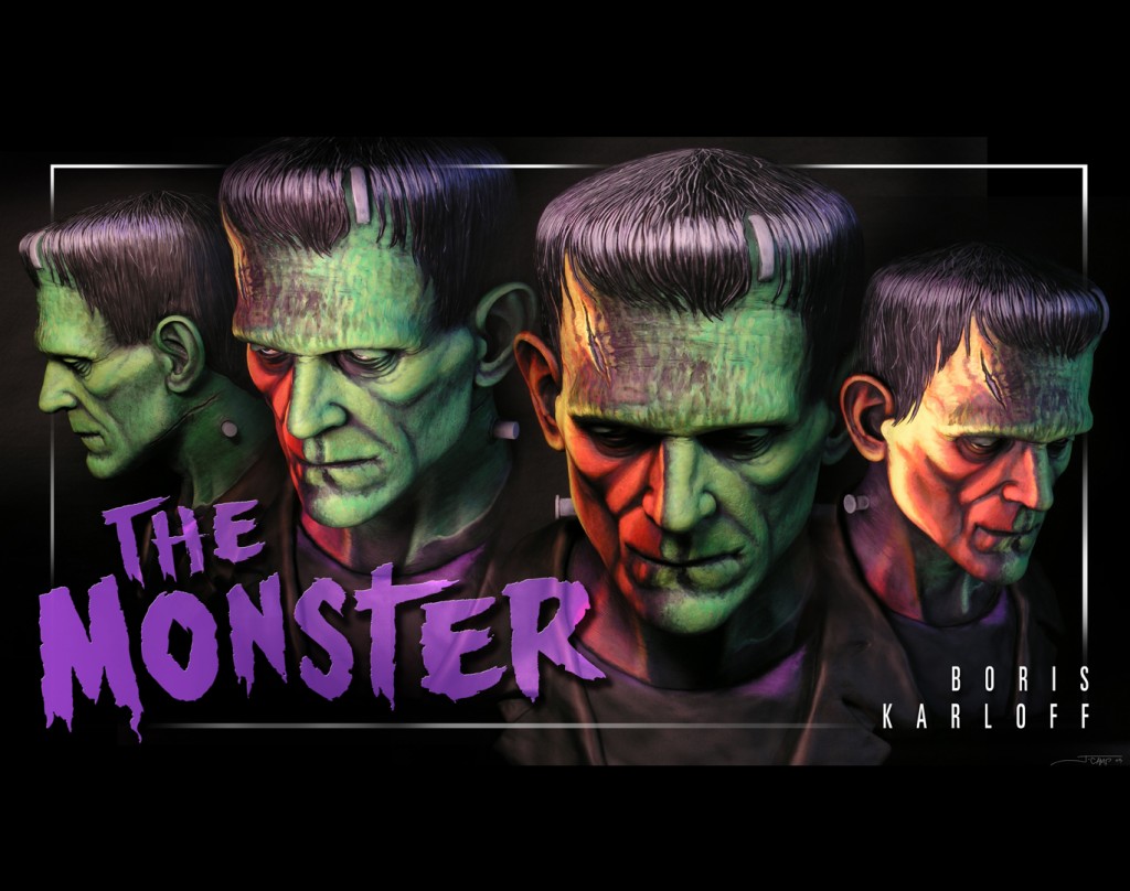 Frankenstein mostro Boris Karloff, sfondi Halloween, 1024x808 HD, Desktop