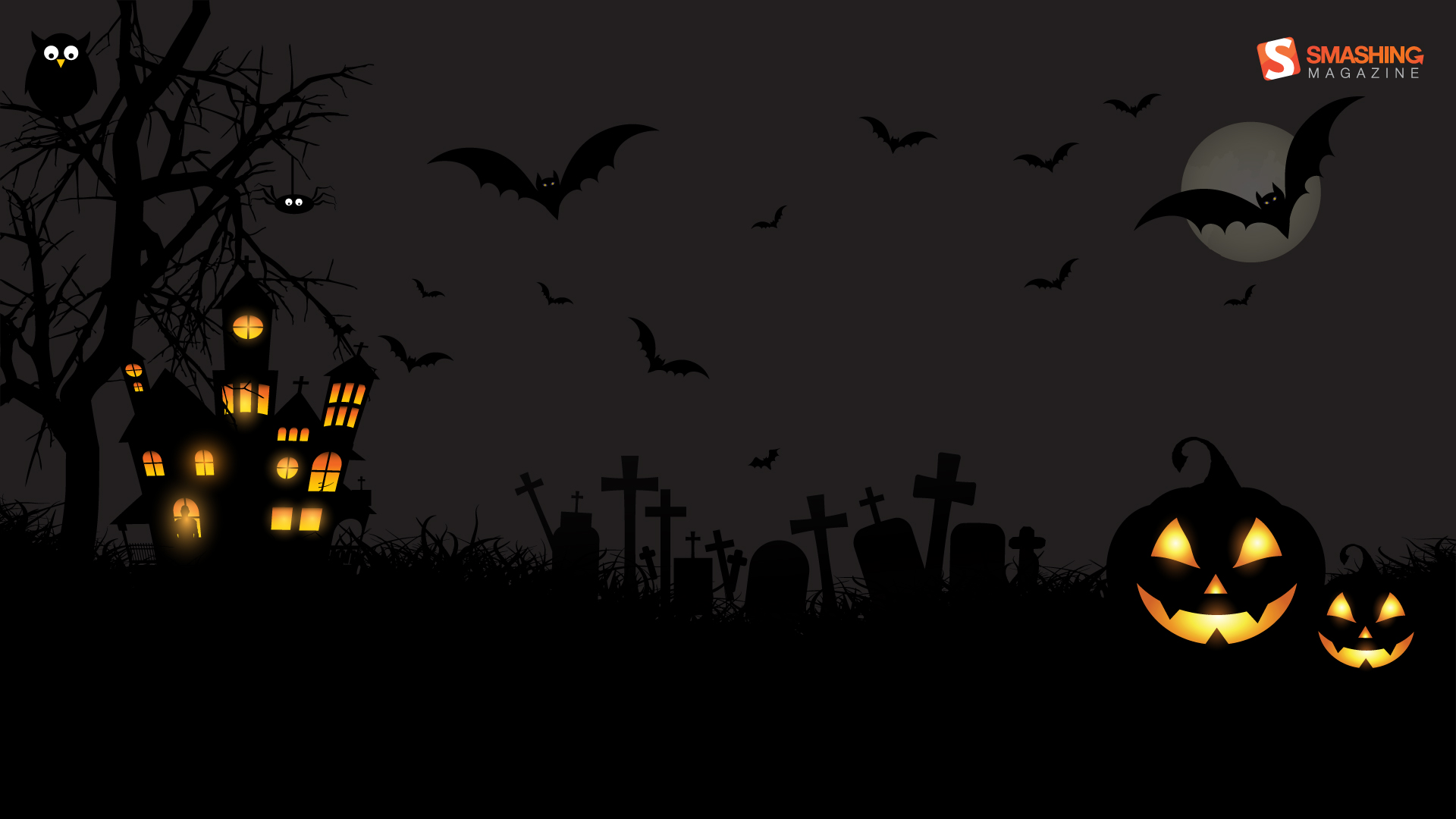 Casa infestata zucche Halloween, sfondo 1920x1080 1080p, PC