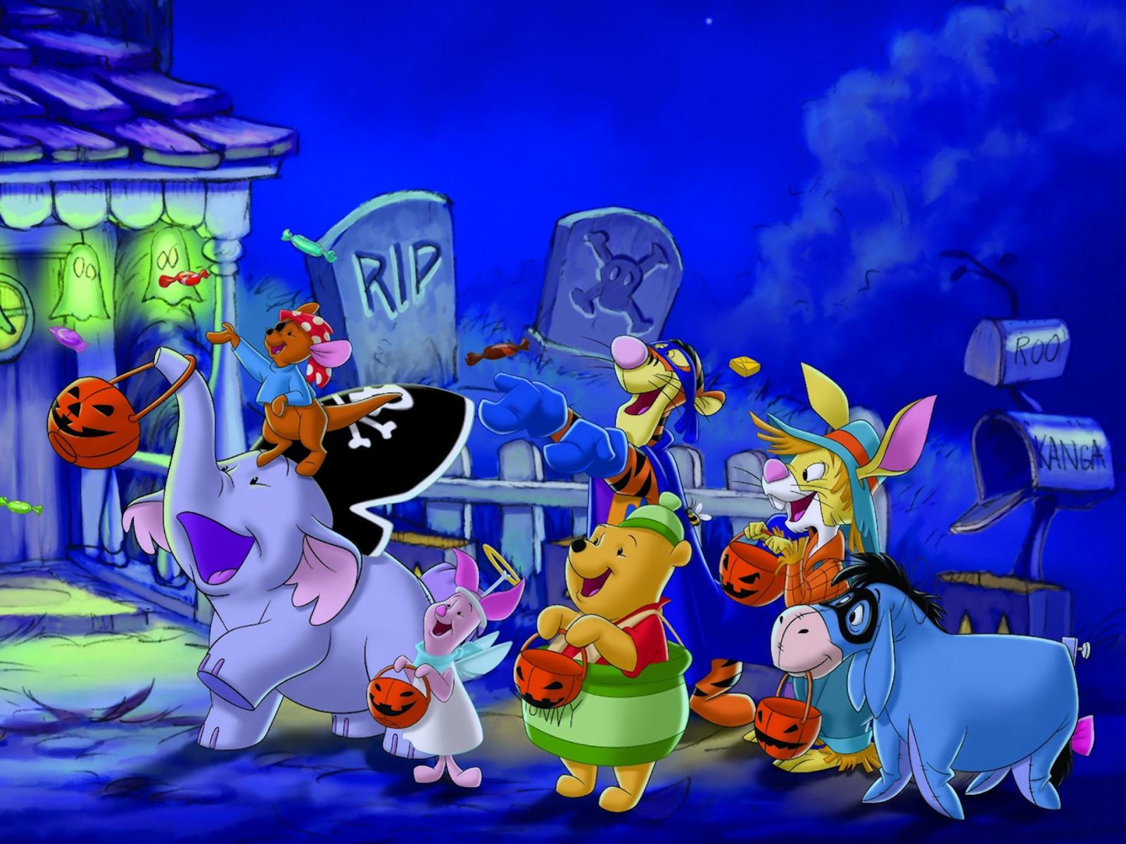 Winnie the Pooh Halloween, Disney, sfondo 1600x1200 HD, Desktop