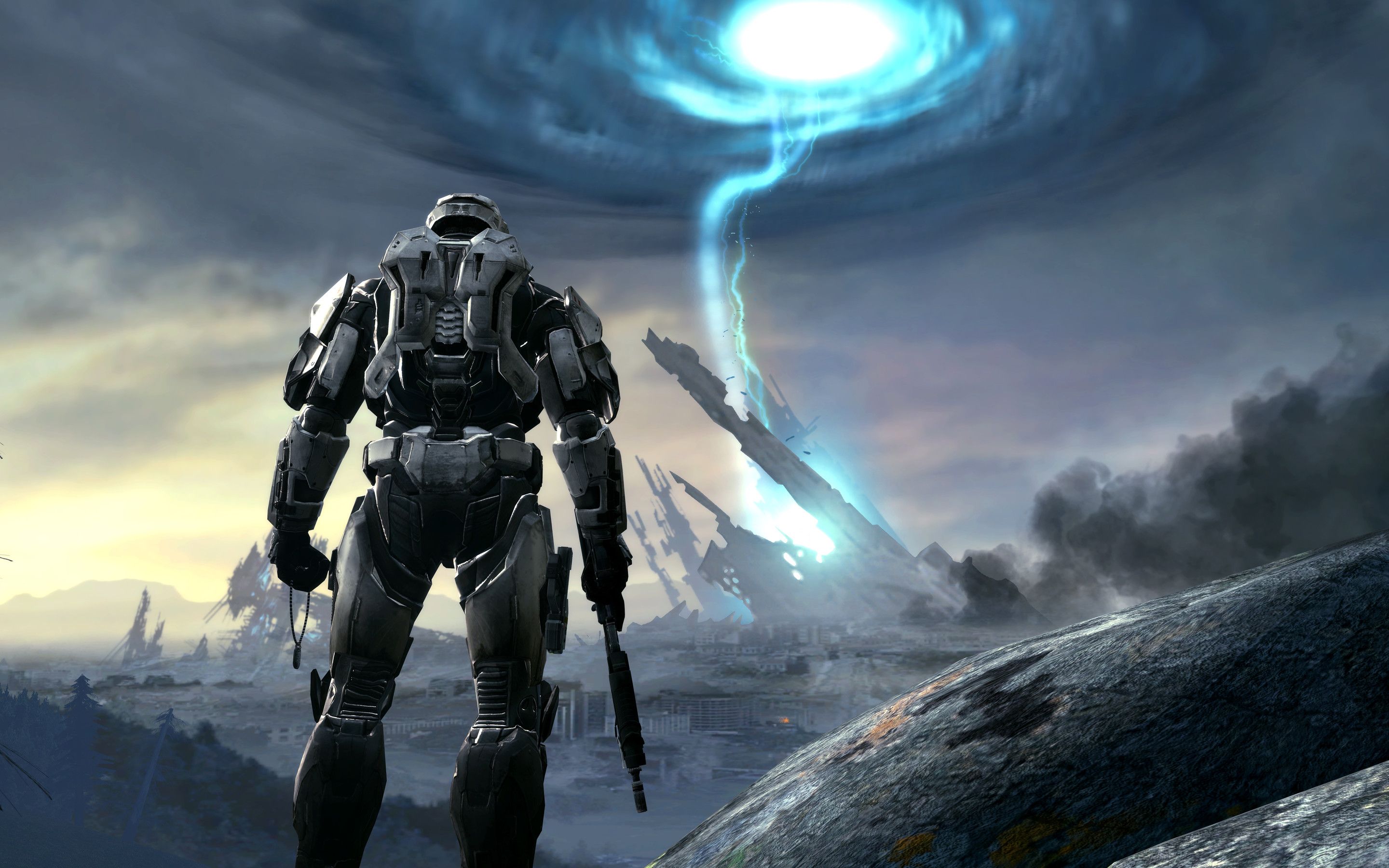 Soldato Halo con portale, sparatutto FPS, 2880x1800 2K+, Desktop