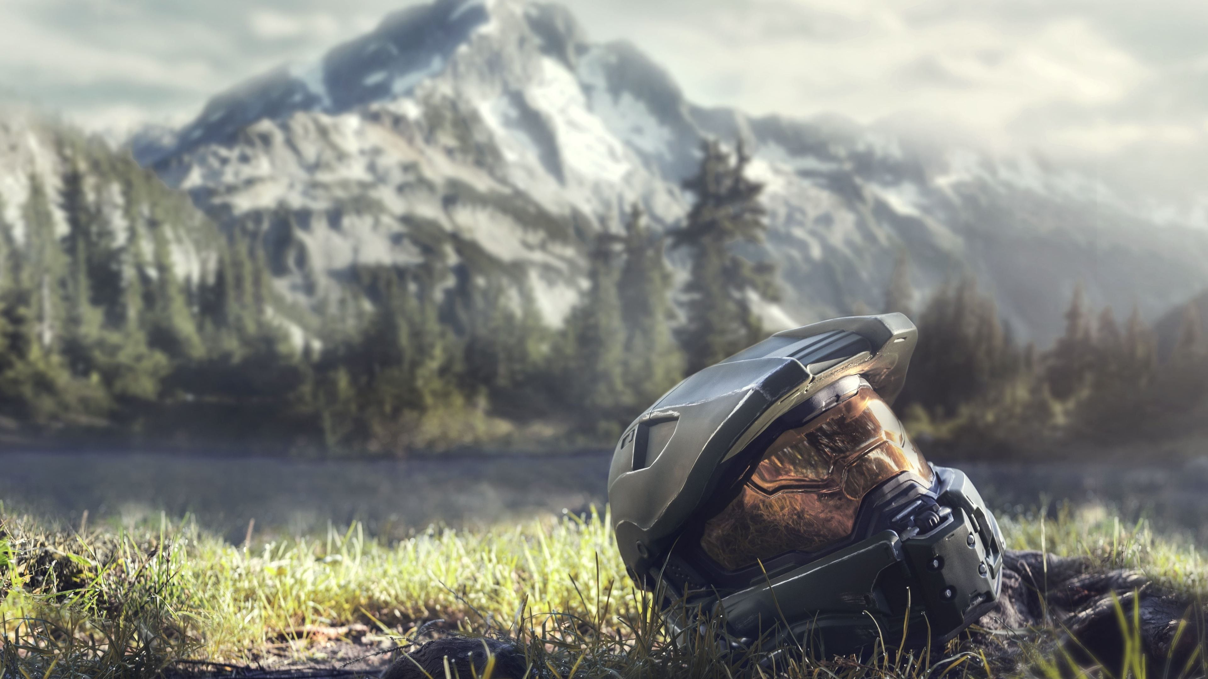 Master Chief casco Halo montagna, 3840x2160 Ultra HD, 4K TV