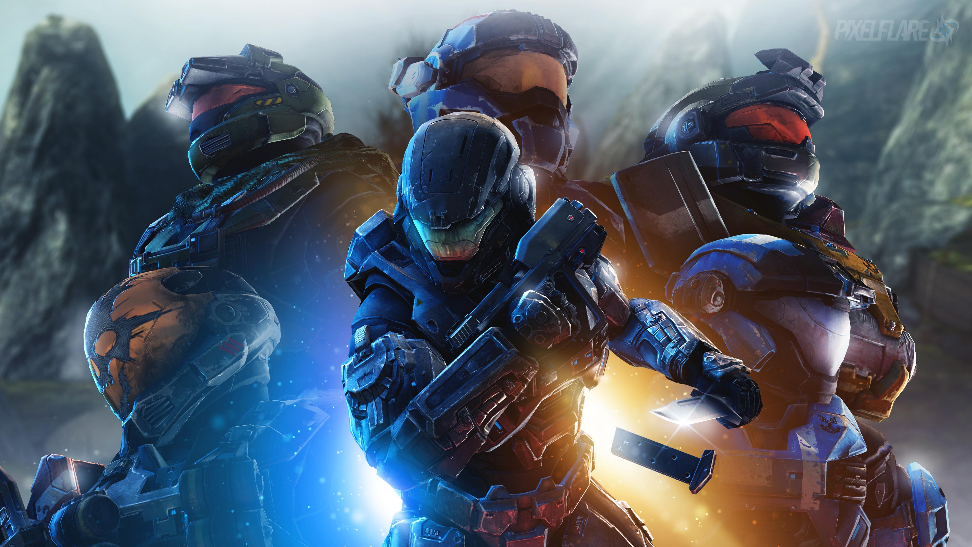 Spartan Halo armature futuristiche, 3840x2160 4K Ultra HD, Monitor 4K
