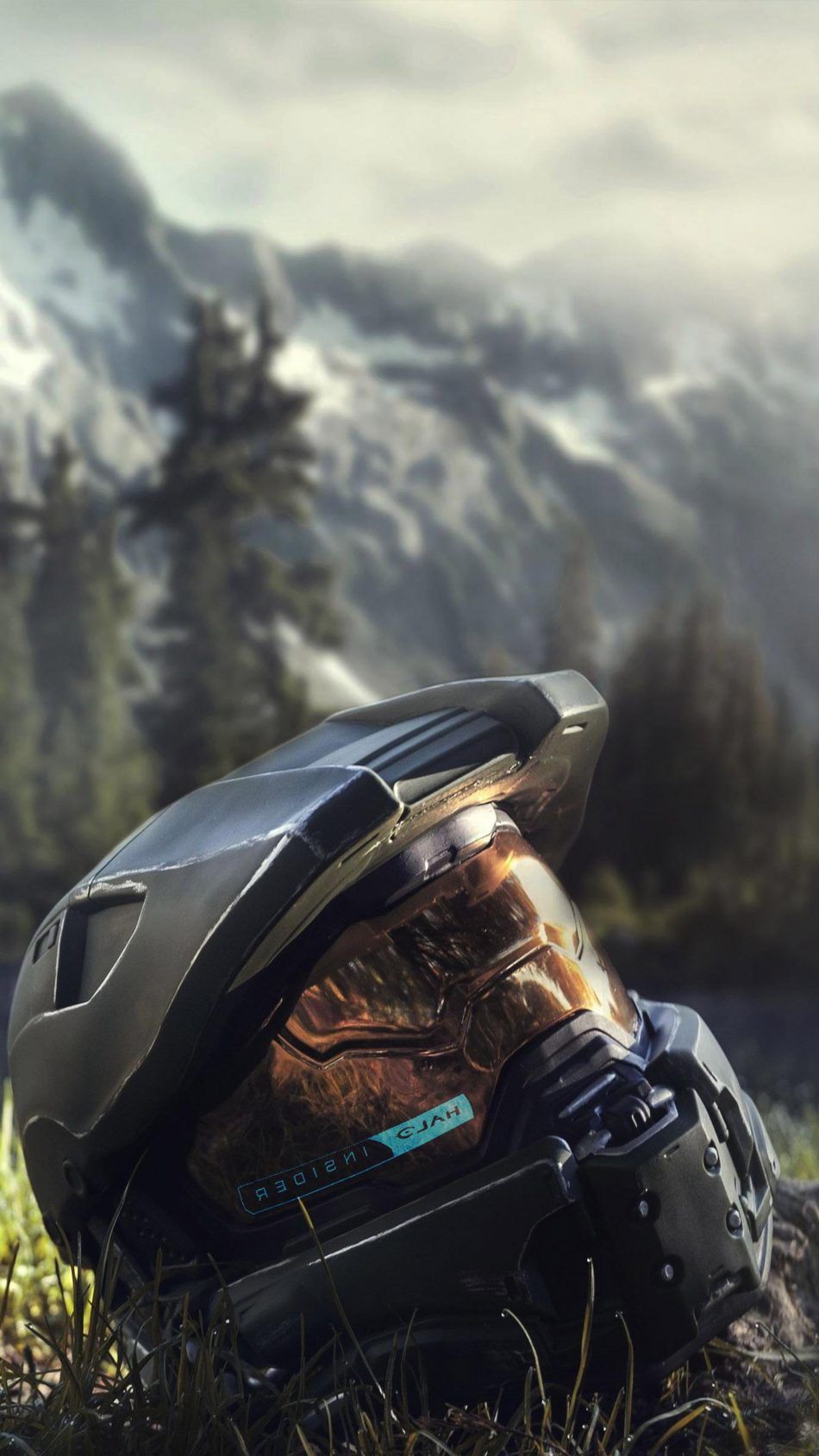 Casco Halo Infinite montagne, 950x1689 Full HD Verticale, Smartphone