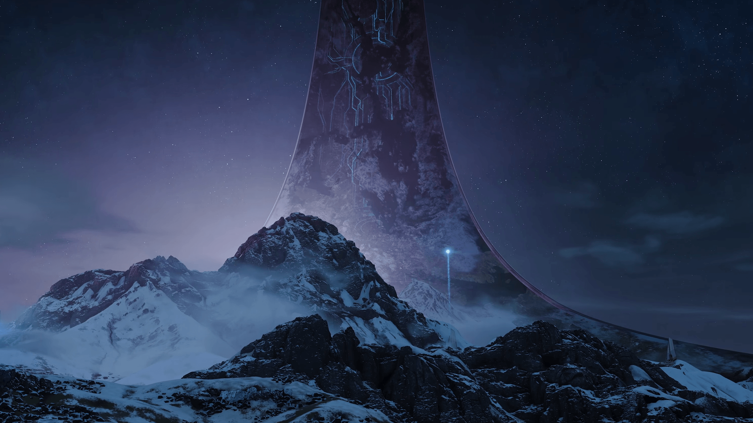 Halo Infinite anello montagne innevate, 2560x1440 QHD, Laptop